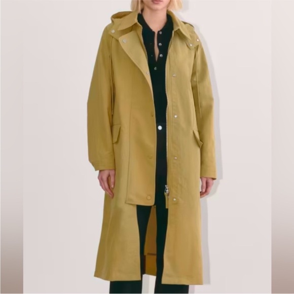 Everlane Jackets & Blazers - Everlane Oversized Anorak Trench Coat Women's Hooded Long - Fennel Seed, NWT